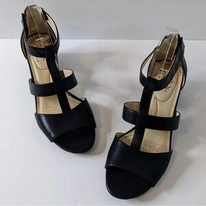 Life Stride Black Strappy Heels